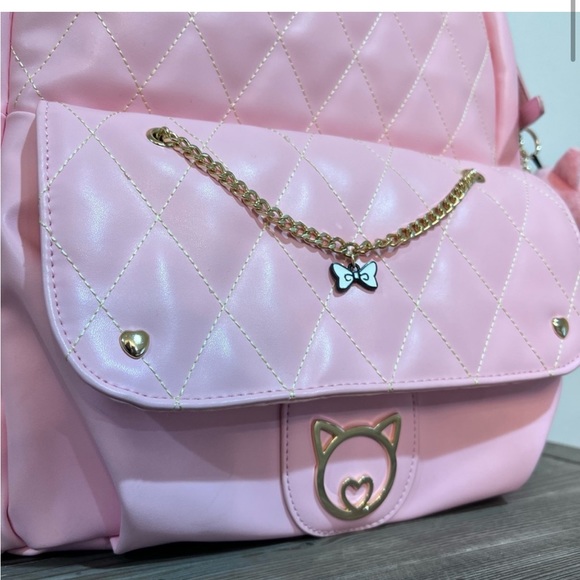 Miss Misa Quilted Leather Backpack - Picture 2 of 8